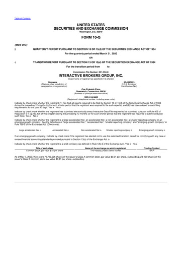 Thumbnail Interactive Brokers
 10-Q Quarterly Report FY2020 