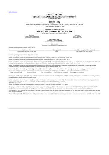 Thumbnail Interactive Brokers
 10-K Annual Report 2020