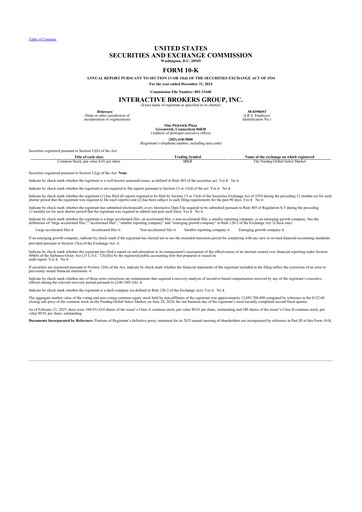 Thumbnail Interactive Brokers
 10-K Annual Report 2024