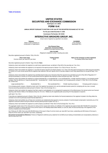 Thumbnail Interactive Brokers
 10-K Annual Report 2025