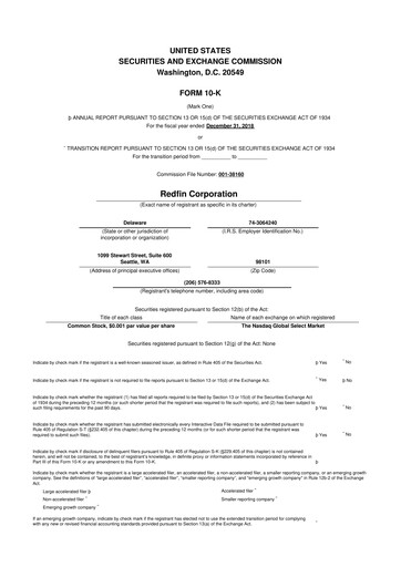 Thumbnail Redfin 10-K Annual Report 2018