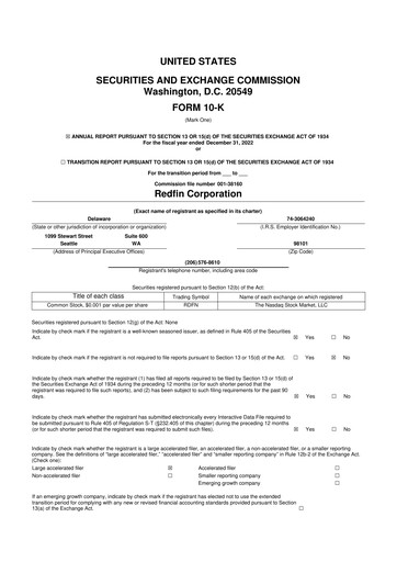 Thumbnail Redfin 10-K Annual Report 2022