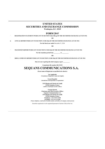 Thumbnail Sequans Communications 20-F Annual Report 2024