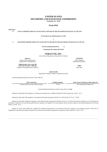 Thumbnail Veracyte 10-K Annual Report 2024