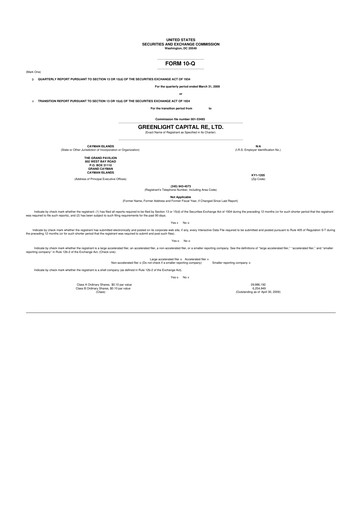 Thumbnail Greenlight Re 10-Q Quarterly Report FY 