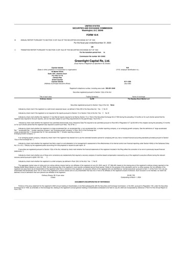 Thumbnail Greenlight Re 10-K Annual Report 2023