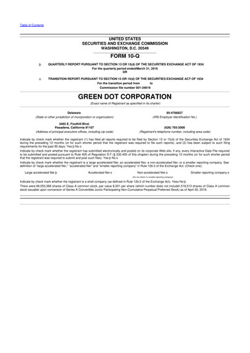 Thumbnail Green Dot 10-Q Quarterly Report FY2016 