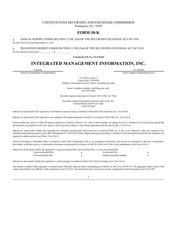 Thumbnail Where Food Comes From 10-K Annual Report 2011