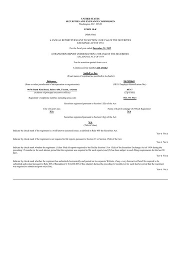 Thumbnail AudioEye 10-K Annual Report 2012