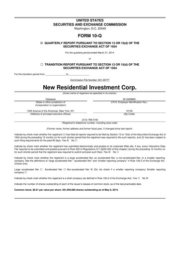 Thumbnail Rithm Capital 10-Q Quarterly Report FY2014 