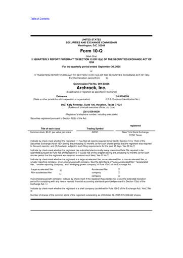 Thumbnail Archrock 10-Q Quarterly Report FY2025 