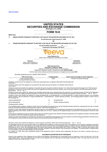 Thumbnail Veeva Systems 10-K Annual Report 2025