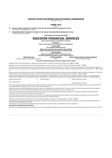 Thumbnail Discover Financial Services 10-K Annual Report 2023