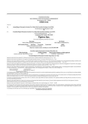 Thumbnail Tiptree 10-K Annual Report 2023