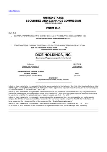Thumbnail DHI Group 10-Q Quarterly Report FY2013 