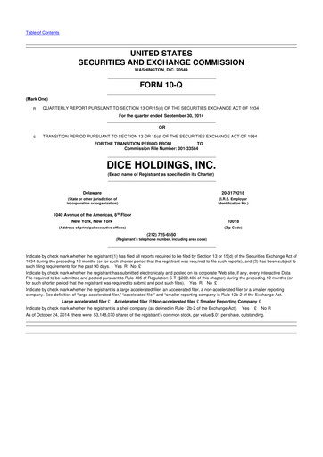 Thumbnail DHI Group 10-Q Quarterly Report FY2014 