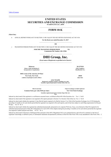 Thumbnail DHI Group 10-K Annual Report 2017
