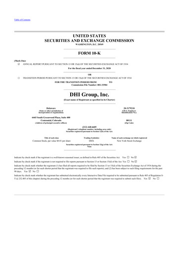 Thumbnail DHI Group 10-K Annual Report 2020