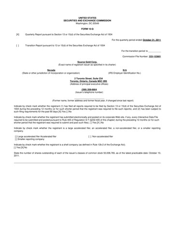 Thumbnail Golden Matrix Group 10-Q Quarterly Report FY2012 