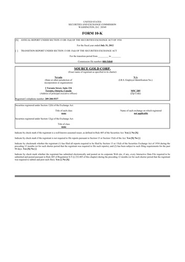 Thumbnail Golden Matrix Group 10-K Annual Report 2012