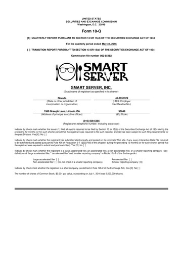 Miniature RumbleOn 10-Q Rapport trimestriel 2016 