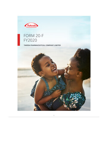 Thumbnail Takeda Pharmaceutical 20-F Annual Report 2021