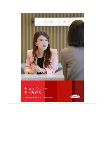 Thumbnail Takeda Pharmaceutical 20-F Annual Report 2024