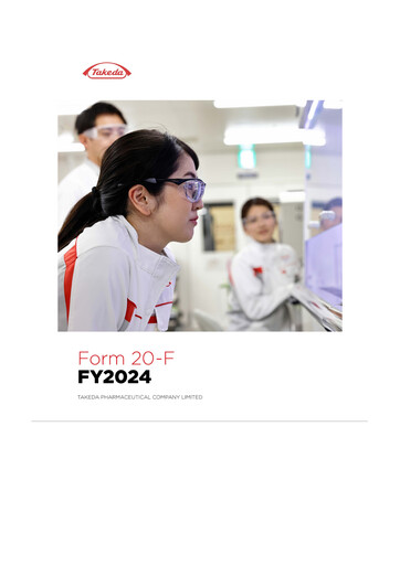 Thumbnail Takeda Pharmaceutical 20-F Annual Report 2025