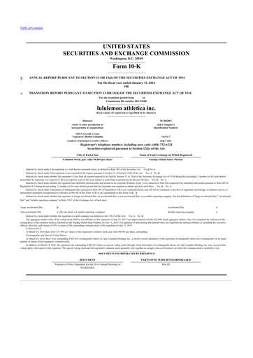 Thumbnail lululemon athletica 10-K Annual Report 2015