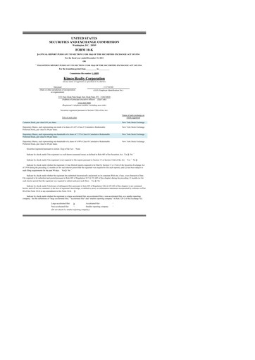 Thumbnail Kimco Realty
 10-K Annual Report 2011