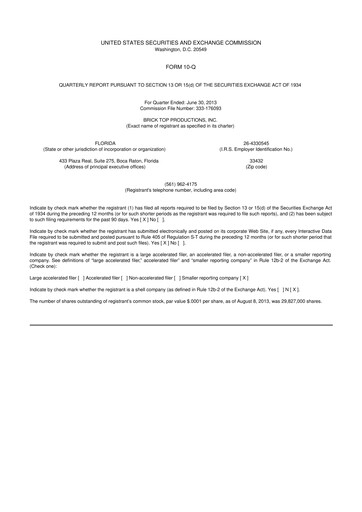 Thumbnail fuboTV 10-Q Quarterly Report FY2013 