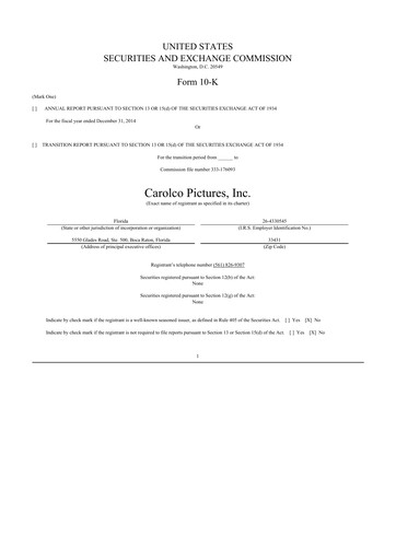 Vorschaubild fuboTV 10-K Jahresbericht 2014