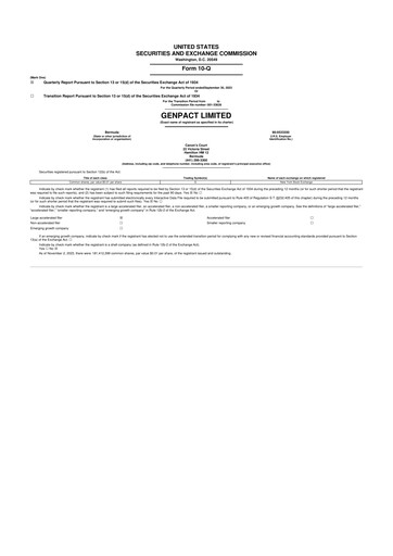 Vorschaubild Genpact 10-Q Quartalsbericht 2023 