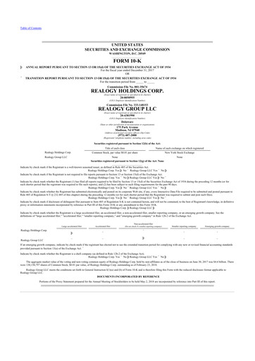 Thumbnail Anywhere Real Estate 10-K Annual Report 2017