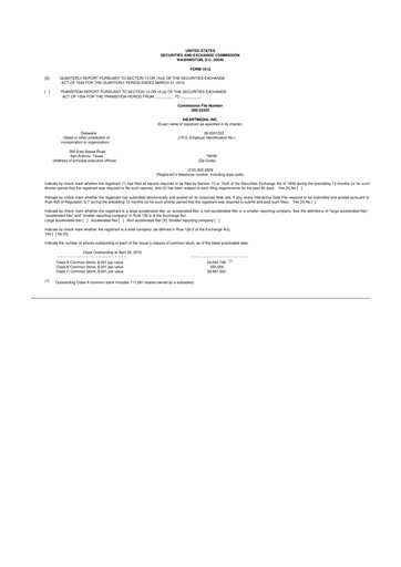 Thumbnail iHeartMedia
 10-Q Quarterly Report FY2015 