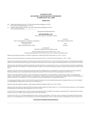 Thumbnail iHeartMedia
 10-K Annual Report 2017