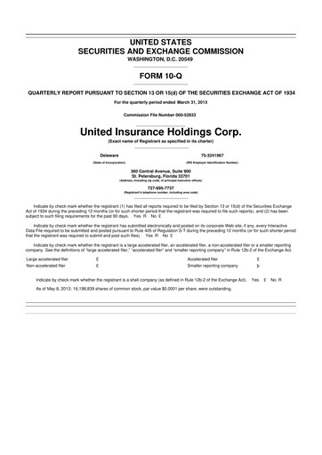 Thumbnail American Coastal Insurance Corporation 10-Q Quarterly Report FY2013 
