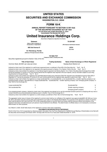 Thumbnail American Coastal Insurance Corporation 10-K Annual Report 2019