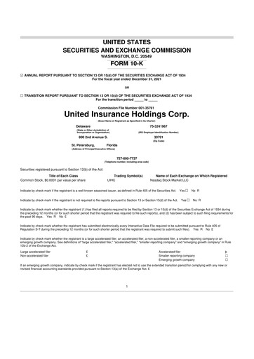 Thumbnail American Coastal Insurance Corporation 10-K Annual Report 2021