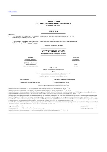 Thumbnail CDW Corporation 10-K Annual Report 2014