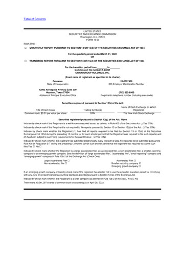 Thumbnail Orion Group Holdings

 10-Q Quarterly Report FY2022 