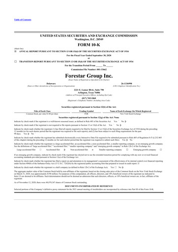 Thumbnail Forestar Group
 10-K Annual Report 2020