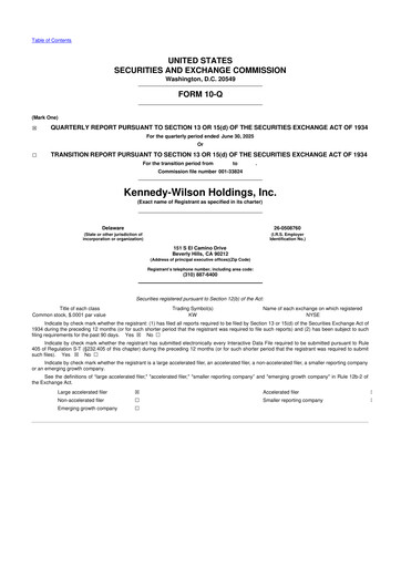 Thumbnail Kennedy Wilson 10-Q Quarterly Report FY2025 