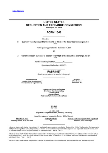 Thumbnail Fabrinet
 10-Q Quarterly Report FY2022 