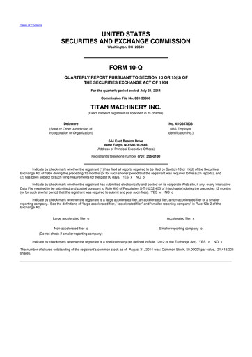 Thumbnail Titan Machinery 10-Q Quarterly Report FY2015 
