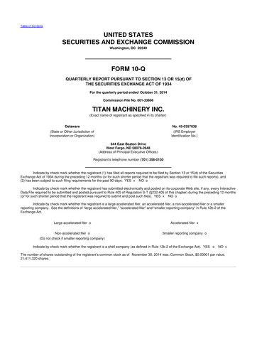Thumbnail Titan Machinery 10-Q Quarterly Report FY2015 