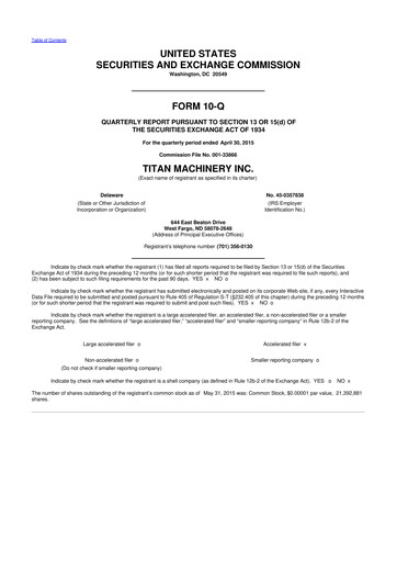 Thumbnail Titan Machinery 10-Q Quarterly Report FY2016 
