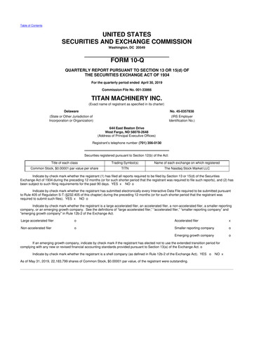 Thumbnail Titan Machinery 10-Q Quarterly Report FY2020 