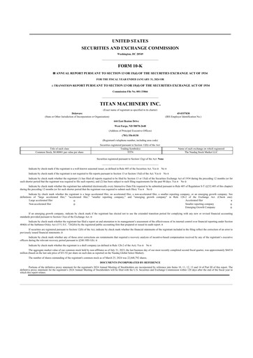 Thumbnail Titan Machinery 10-K Annual Report 2024