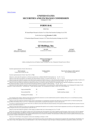 Thumbnail Q2 10-K Annual Report 2022